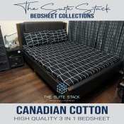 Suite Stack 3-in-1 Garterized Canadian Cotton Bed Sheet Collection