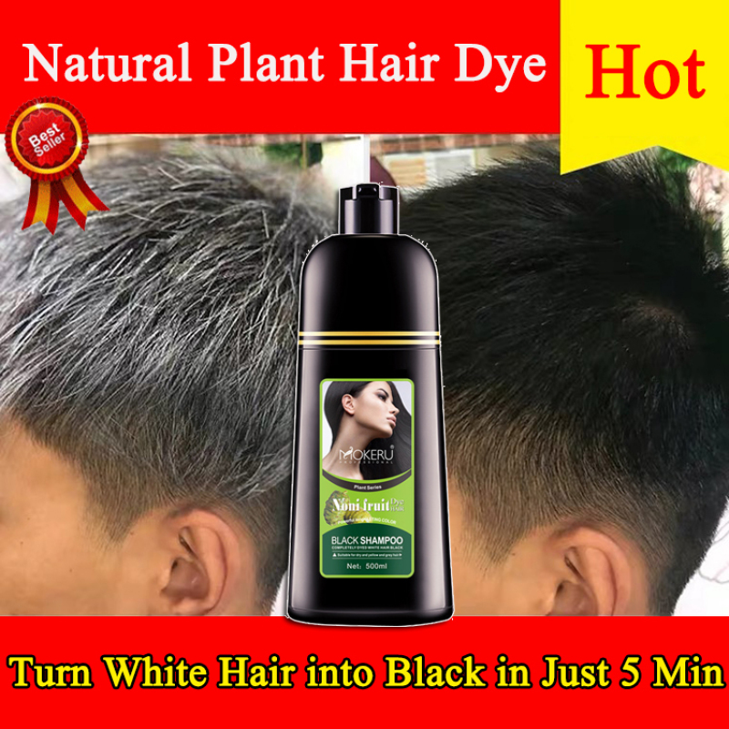 MOKERU Black Hair Shampoo Turn Your White/Gray Hair Into Black In Just 5  Minutes All Natural And Organic Ingredients No Irritable Odor Hair  Blackening Shampoo Hair Coloring Hair Dye White Hair sinhair