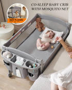 2-in-1 Baby Crib and Playpen by Dreamy Baby