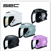 Sec Half Face Helmet for Motorcycle Payon Solid Gloss/Matte