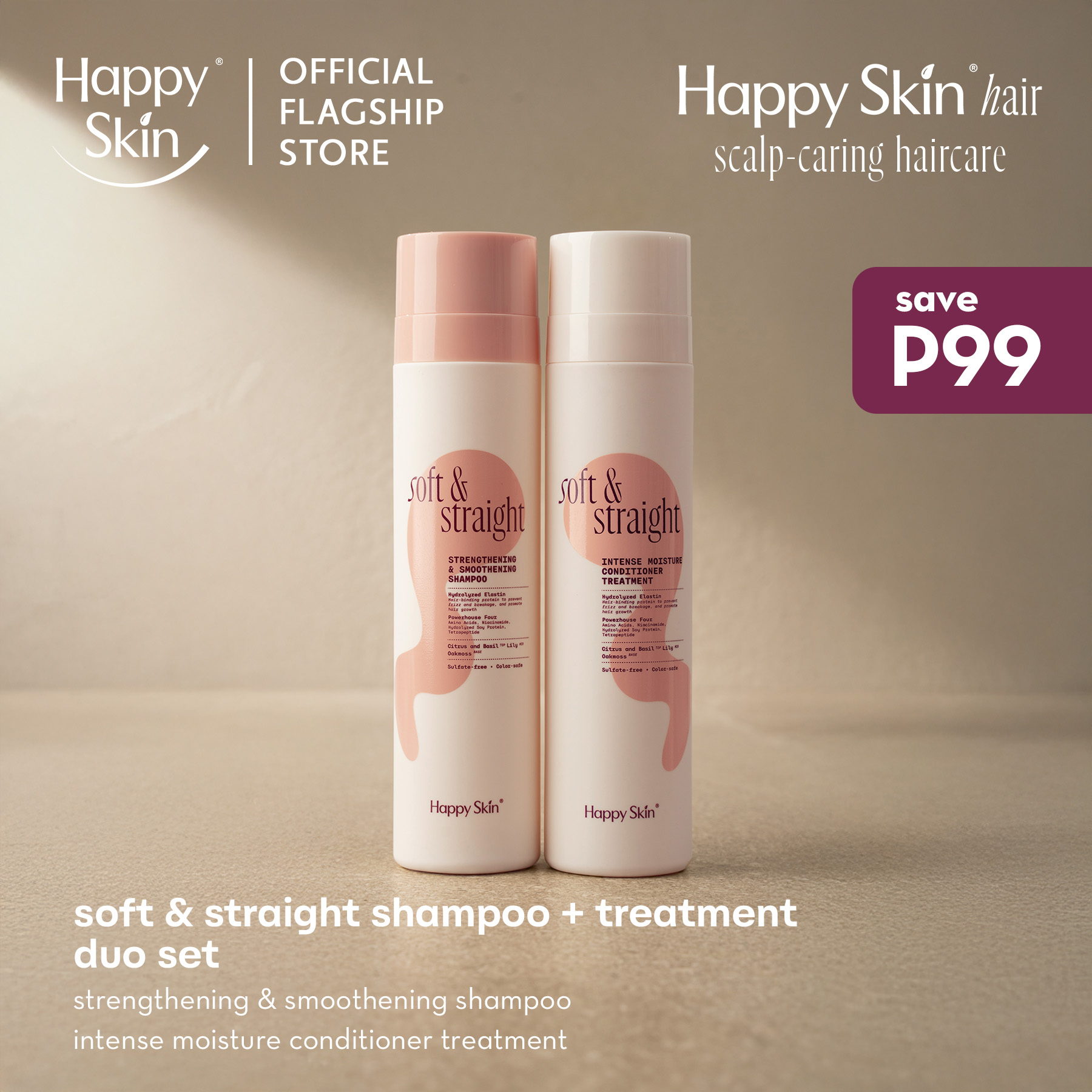 Discount on Happy Skin  shoes - SKU: Happy Skin Hair Shampoo + Treatment Duo Set