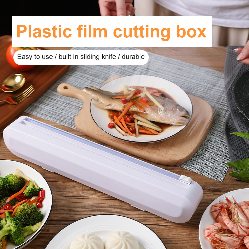 Kitchen Cling Wrap, Plastic Food Wrap With Slide Cutter, Bpa Free Plastic  Wrap, Kitchen Food Fresh-keeping Storage Supplies, For Home Kitchen  Supplies - Temu United Arab Emirates