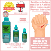 Zetadone Povidone Iodine 10% Antiseptic Solution - baby tak