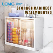 LEME Wall Mounted Bathroom Cabinet Storage Rack Organizer