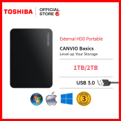 Toshiba Portable External Hard Drives: 1TB and 2TB USB 3