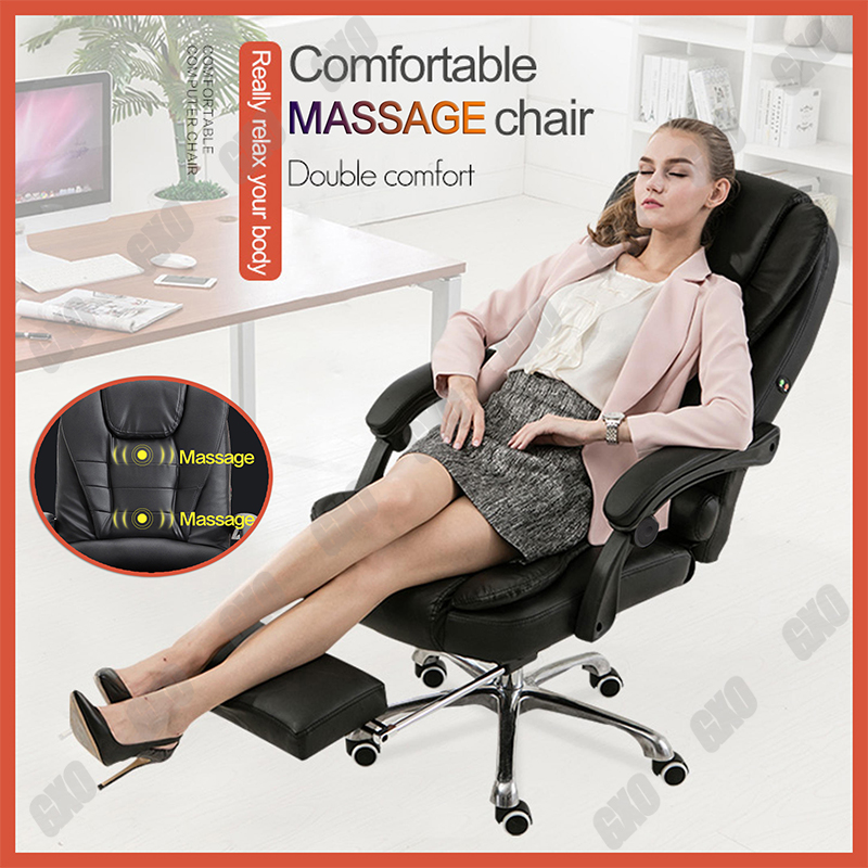 Boos Chair Leather Office High Back Executive Office Chair Usb Massage Comfort Reclining Executive Chair Lazada Ph