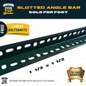 Slotted Angle Bar with Free Bolts & Nuts | EverTop