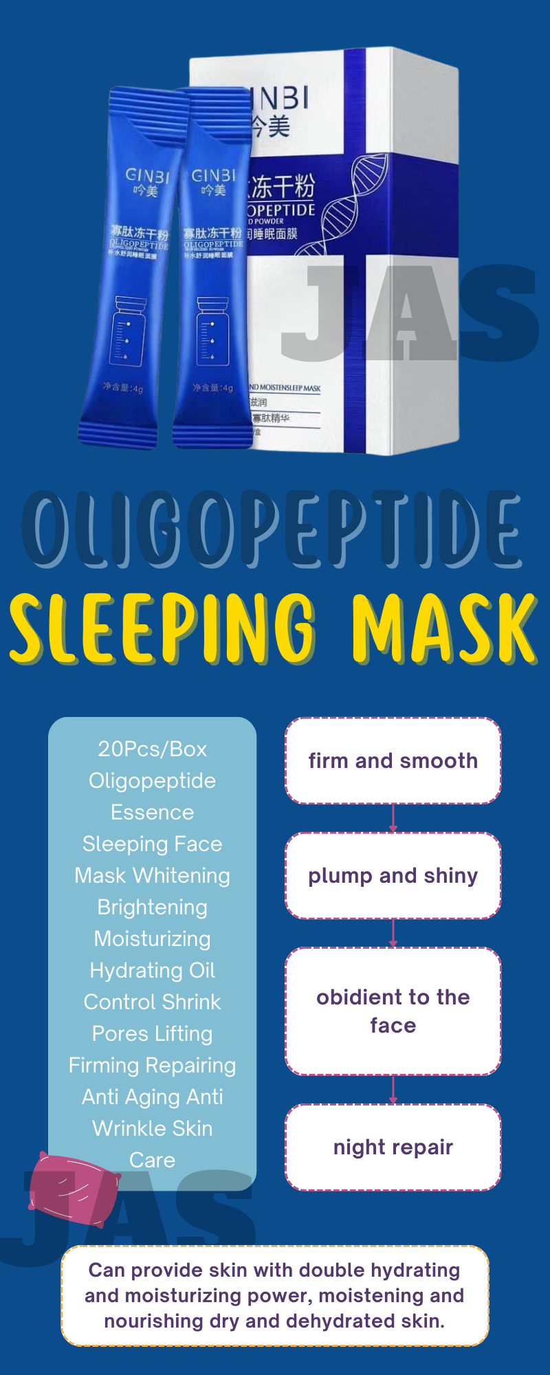 AUTHENTIC Oligopeptide Essence Sleep Facemask Hydrating Moisturizing and  Nourishing Daub-Type Facemask Soothing Repair Disposable Frozen Film  Sleeping mask | Lazada PH