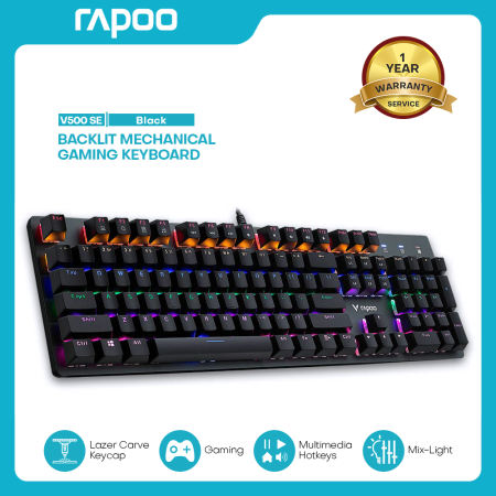 Rapoo V500 Pro/SE Mechanical Gaming Keyboard with Blue Switch