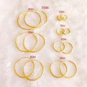 fashion jewelry 14k gold plated bangkok gold hoop earrings