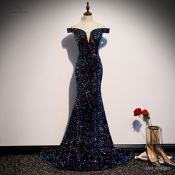 Sequined Floor-Length Evening Dresses for Women, by 