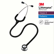 3M Littmann Classic II Pediatric Stethoscope, Black Tube