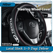 Toyota Universal Vios Wigo Fortuner Rush Genuine Leather Steering Wheel Cover