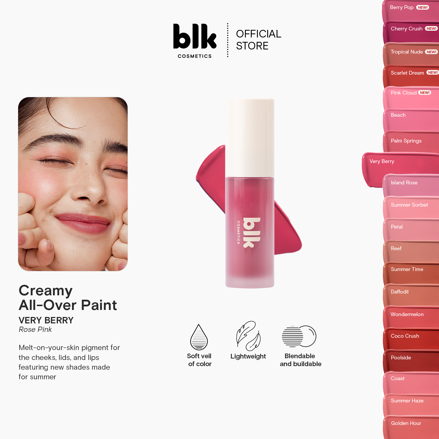 Discount on blk cosmetics  shoes - SKU: blk cosmetics fresh creamy all over paint very berry