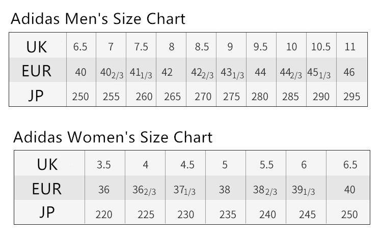Yeezy Boost 350 V2 Size Chart