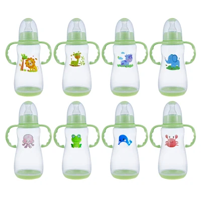BPA-free Spill-Proof Water and Milk Feeding 280ml Bottle Cup with Handle 10oz (Random Design) (2)
