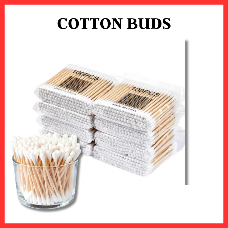 Premium Bamboo Cotton Buds - Soft and Smooth Quality