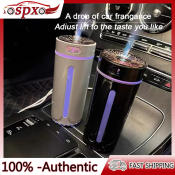 Car Air Purifier Atomizer with Aromatherapy and LED Atmosphere Light