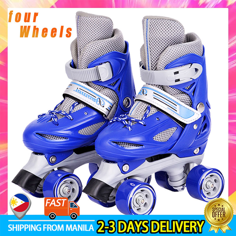 2020 Cowhide Girls Women Adult Kids Roller Skates Skating Shoes Sliding Inline Sneakers 4 Wheels 2 Row Line Outdoor Gifts for Women 