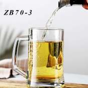 ZB70-3 500ml Crystal Beer Mug - Heat-Resistant Glass