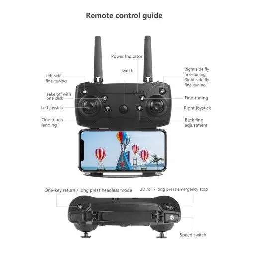 E88 PRO Drone 4K HD dual-camera remote control high-altitude video  recording portable four-axis drone RC Quadcopter