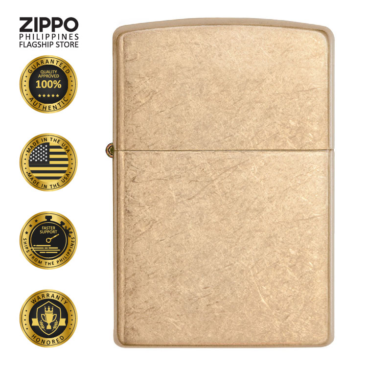 Zippo Classic Brass Diagonal Weave Lighter 