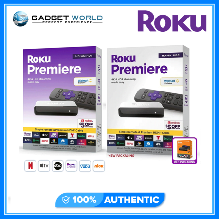 Roku Premiere 4K Streaming Media Player with Simple Remote