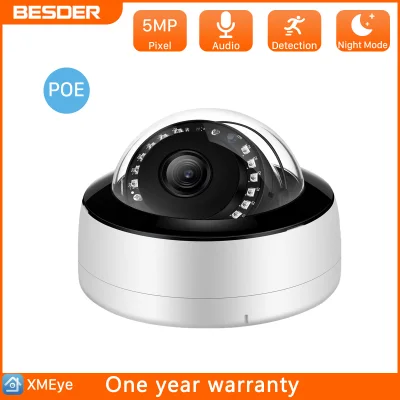 BESDER 5MP Audio Indoor POE Camera 3mp IR Night Vision CCTV Camera 1080P AI human Detection Alarm P2P onvif Security Camera (1)