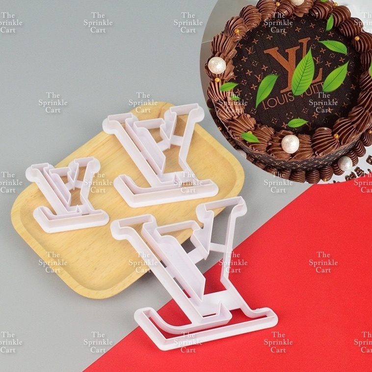 Luxury Brand Cookie Cutter Fondant Ch*nel LV G*cci SML Molder Cake  Decoration