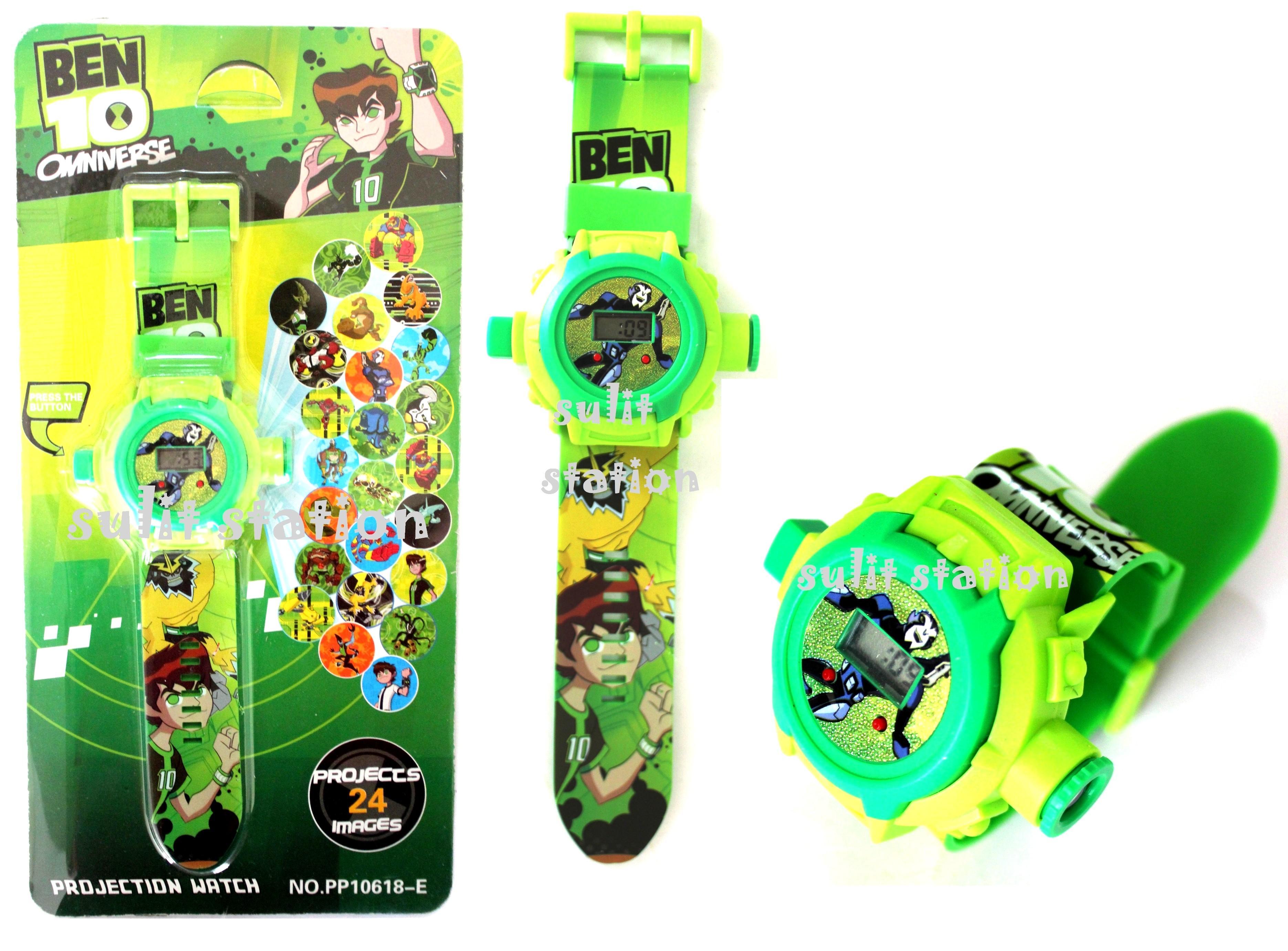 Ben 10 Ten Projector Led Light Pictures Design Images Character Kids Digital Watch Watches