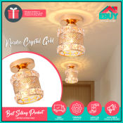 Aurelia Crystal Gold Chandelier Ceiling Lamp by EBUY YU