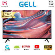 GELL 32" Smart TV Sale: Ultra-slim Multi-ports LED Television
