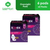 Kotex Super Overnight Pads - 12 Pads (2 Packs)