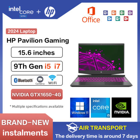 HP Gaming Laptop Light Wizard 9 generation Intel Core i59300H/i7-9750H Nvidia Display GTX1650-4G suitable for gaming + design