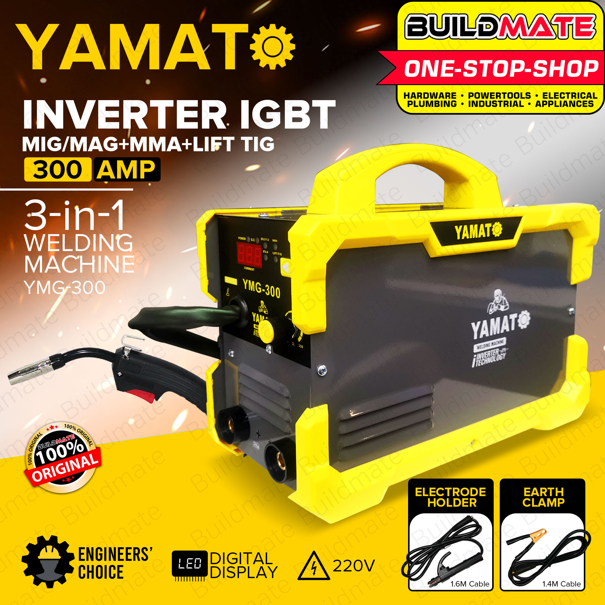 Yamato Japan 3IN1 Gasless Inverter Welding Machine