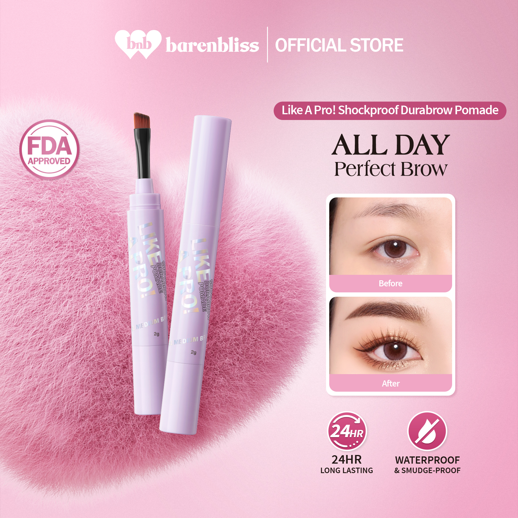 Discount on Barenbliss  shoes - SKU: barenbliss BNB Like A Pro! Shockproof Durabrow Eyebrow Pomade | Eyebrow Nourishing | Sculpt & Define