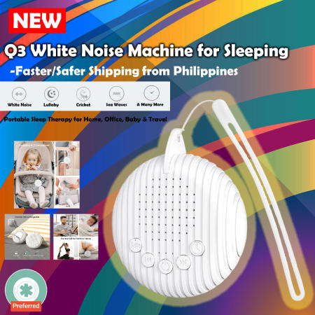 Portable Rechargeable White Noise Machine for Sleep Therapy, Office, Travel
