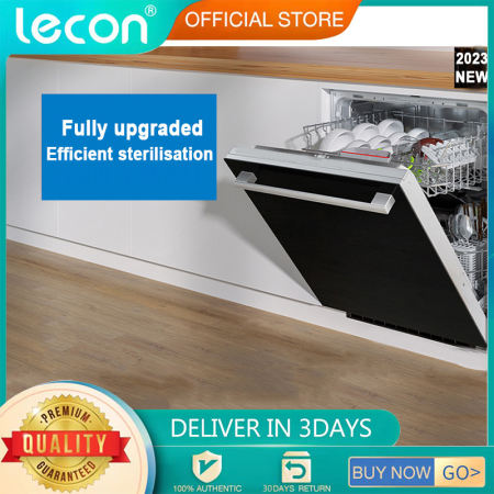 Lecon Intelligent Dishwasher: UV Sterilization, 8 Sets, Touch Control