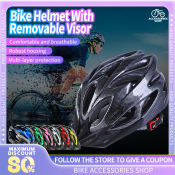 Ultralight Bike Helmet with Removable Visor for Men and Women