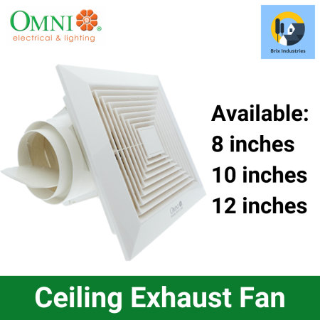 Omni Ceiling Mounted Exhaust Fan - Brix Industries
