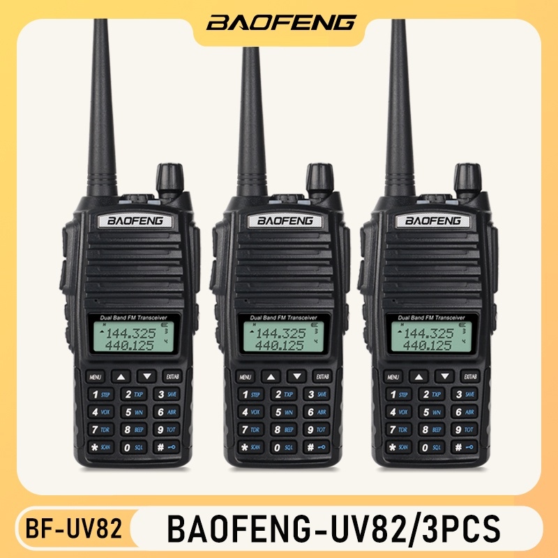xCODxBaofeng UV 82 set 5W Two Way Radio Walkie Talkie bf uv82 UHF/VHF ready to send out