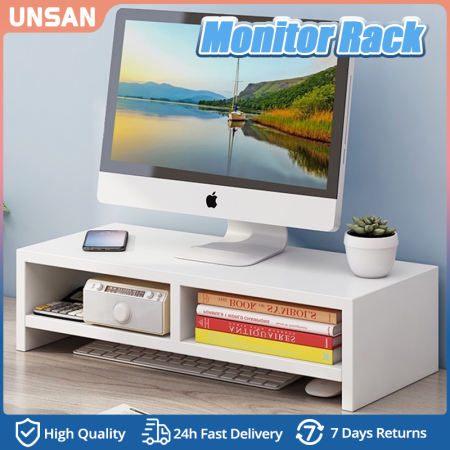 Elevated Monitor Rack Stand for Desktop - Space Saver