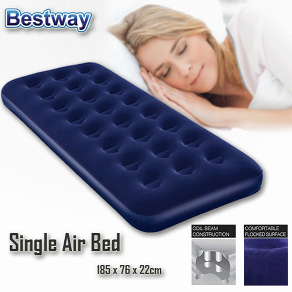 Bestway Comfort Quest Inflatable Single Bed (Dark Blue) | Lazada PH