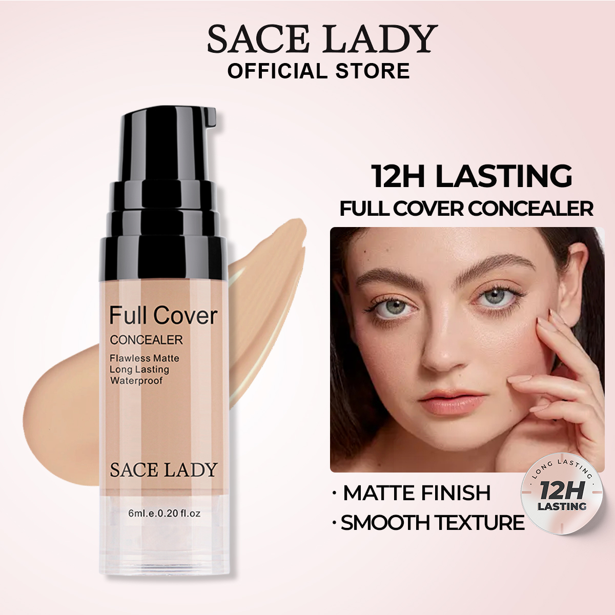 Discount on SACE LADY  shoes - SKU: SACE LADY Full Coverage Concealer Waterproof Long Lasting Matte Finish Corrector Cream Natural Faced