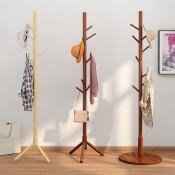 Nordic Wood Coat Rack Stand for Hanging in Bedroom