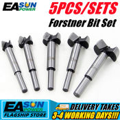 5PCS Auger Drill Forstner Bit Set for Woodworking Tasks