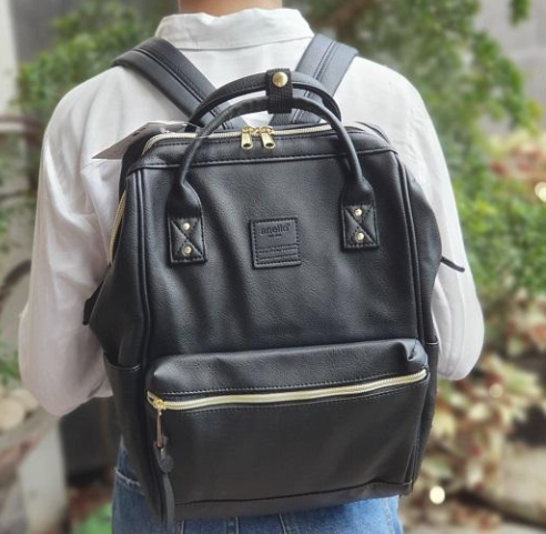 mini leather backpack