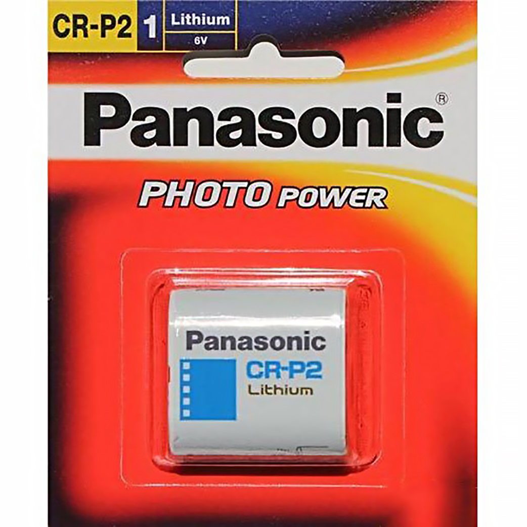 Panasonic CR-P2 Photo Power Cylindrical Lithium Battery 6V with 10