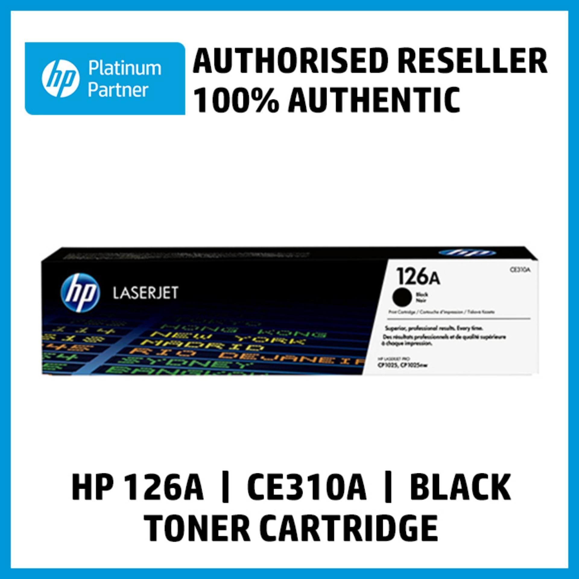 HP 126A Color Laserjet CP1025 Black ORIGINAL Toner Cartridge (CE310A) | Lazada