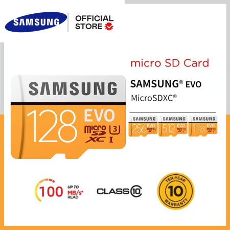 Samsung Evo Micro SDXC Memory Card with Adapter